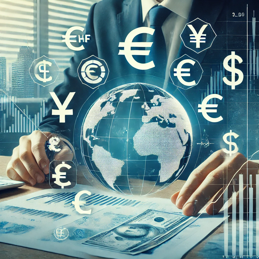 traducteur financier travaillant sur des graphiques et documents financiers